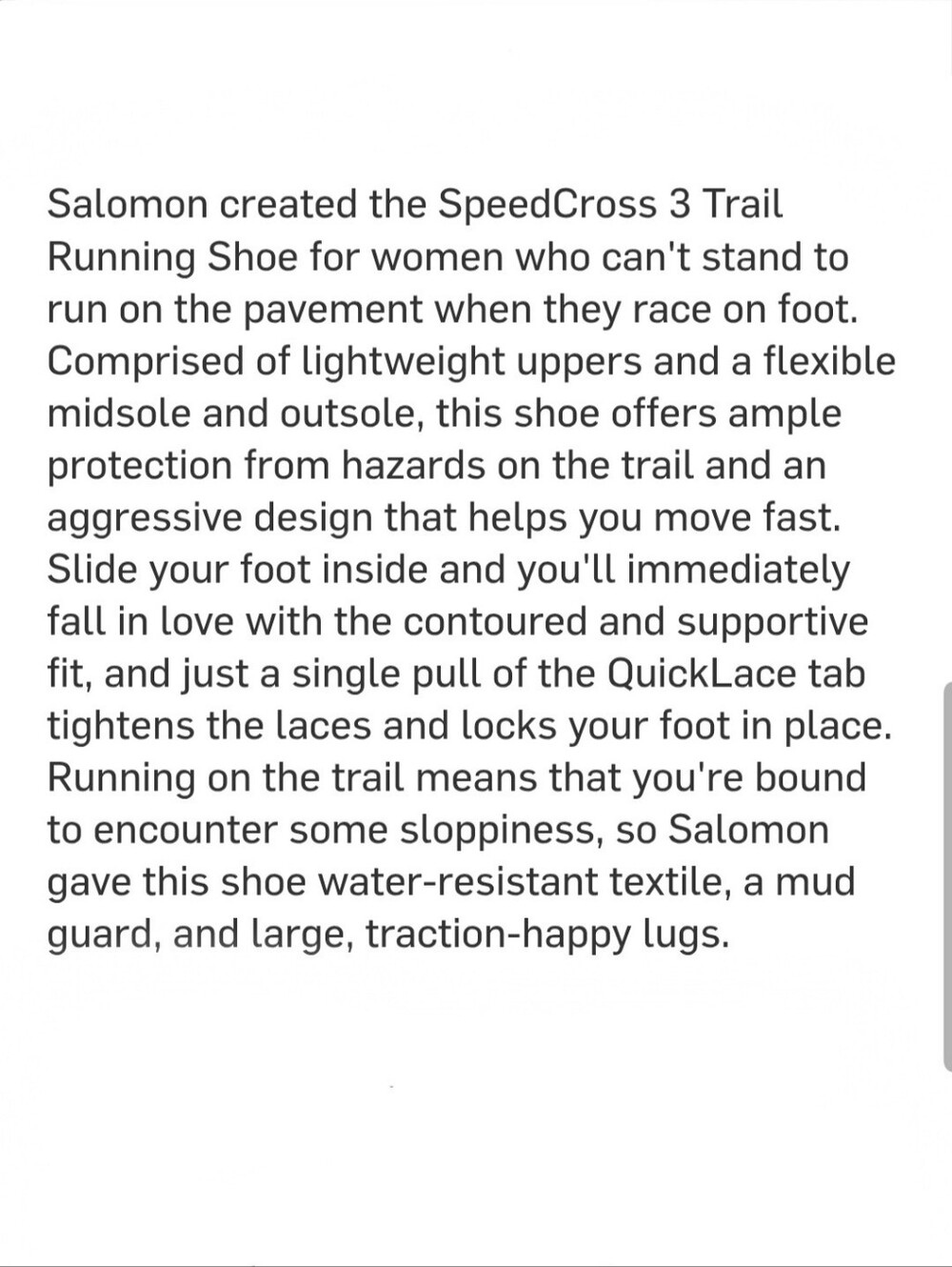 Salomon Speedcross 3 Plum Black Crown Grip Trail Running Hiking Shoes Size 8.5 - Picture 16 of 16